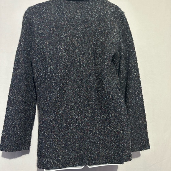 Kathie Lee Collection Black Multicolor Cardigan Sweater - Picture 3 of 4